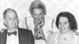 Mary Baker (center) with R. Brinkley and Adele Smithers in 1992