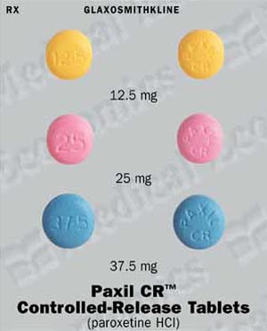 Paxil CR - 12.5, 25, 37.5 mg