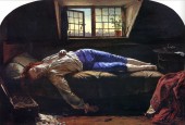 Henry Wallis's painting, "The Death of Chatterton", depicts a man who committed suicide with arsenic