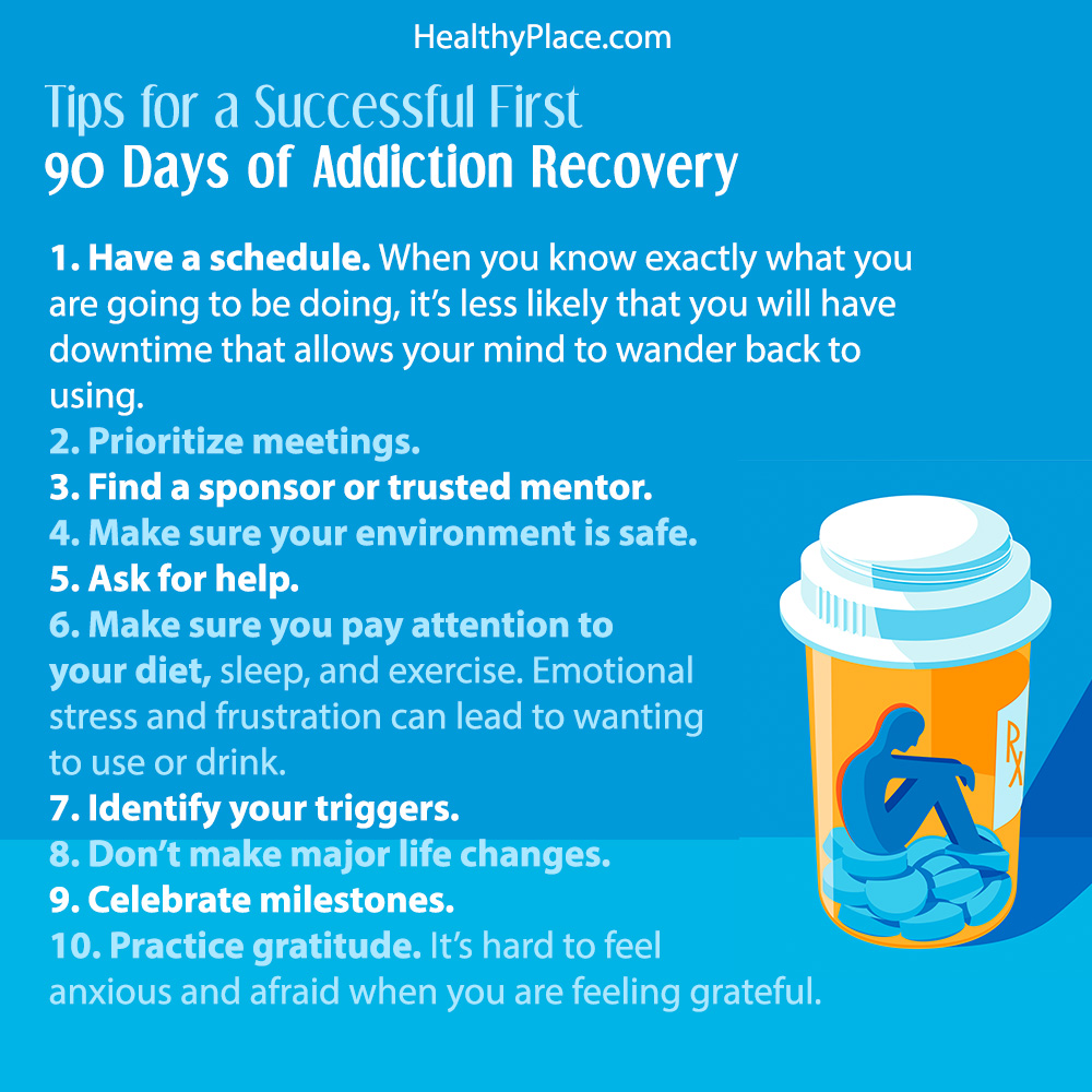 The first 90 days of addiction recovery are the ripest for relapse. These tips will help you find success in the first 90 days in addiction recovery.