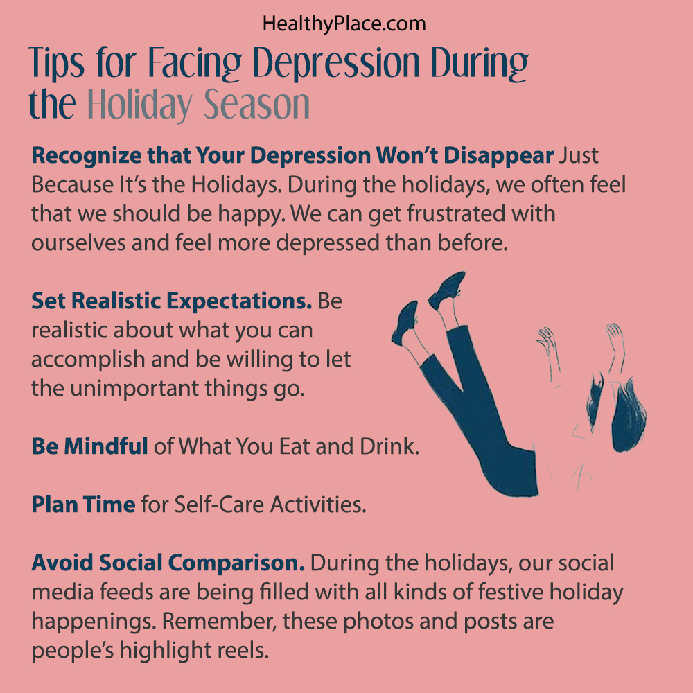 Anything that can make facing holidays with depression easier is a blessing. Read 8 tips to help you face the holidays when depression relapse is a concern. 